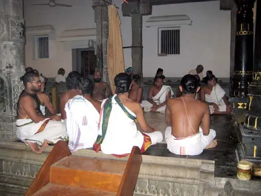 Rudram chanting at Sri Bhagavan’s Shrine